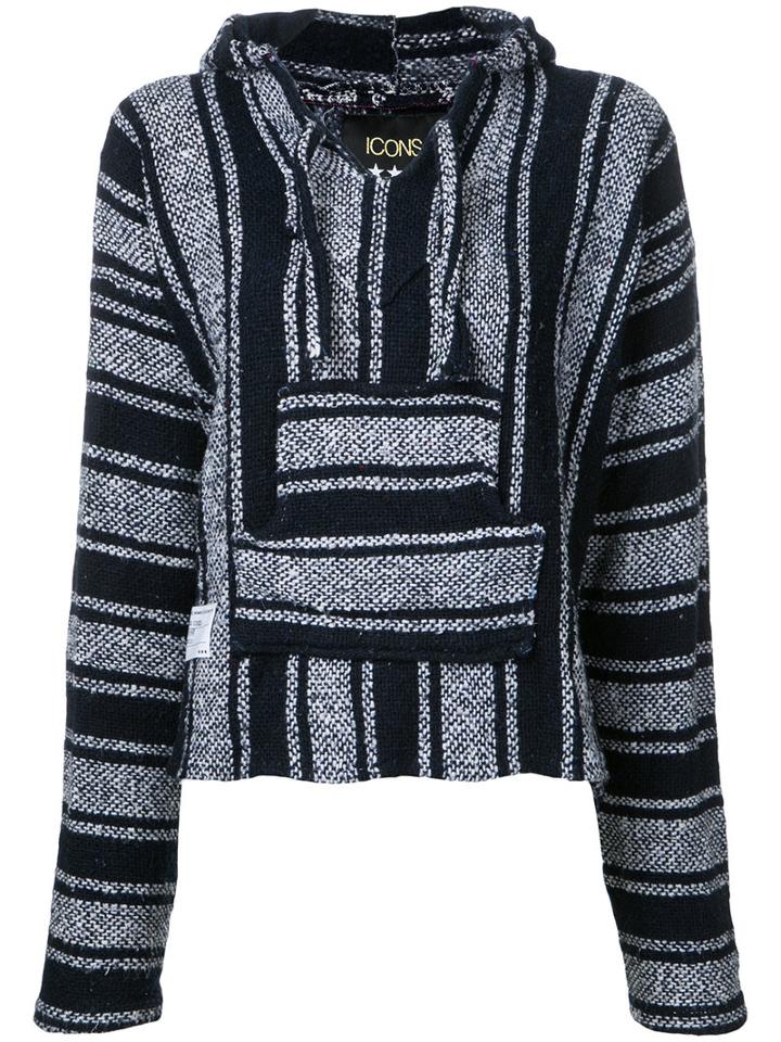 Icons - Striped Jumper - Women - Cotton/polyester - S, Blue, Cotton/polyester