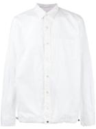 Sacai Drawstring Waist Shirt, Men's, Size: 4, White, Cotton/polyester