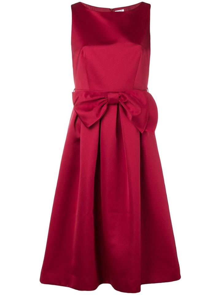 P.a.r.o.s.h. Empire Line Bow Dress - Red