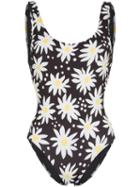 Solid & Striped Anne Daisy Print Swimsuit - Black