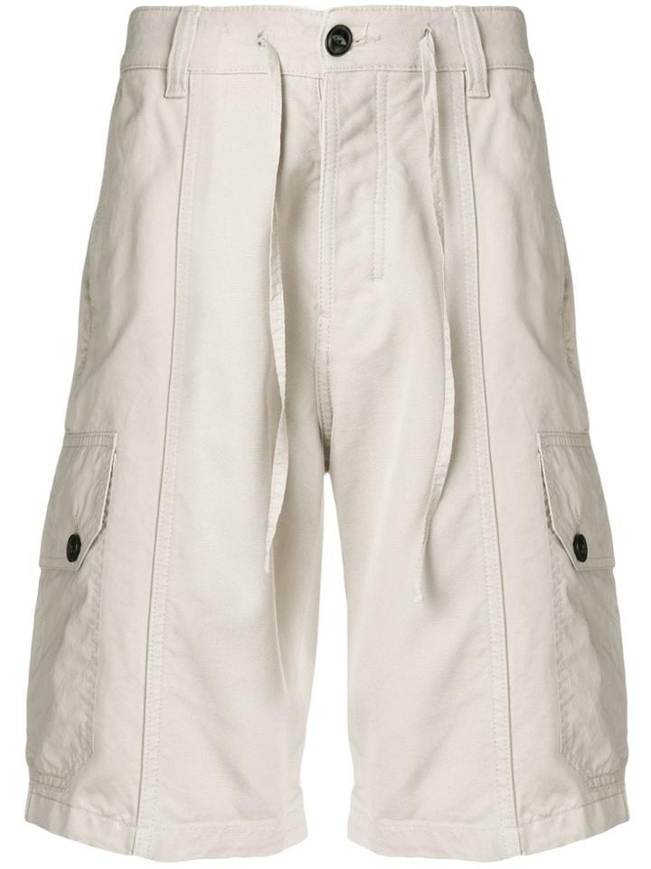Ami Alexandre Mattiussi Patchwork Bermuda - Neutrals