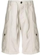Ami Alexandre Mattiussi Patchwork Bermuda - Neutrals