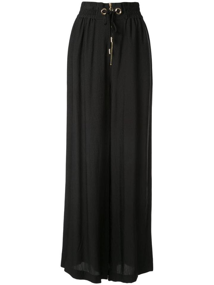 Alice Mccall Gathered Palazzo Trousers - Black