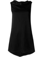 Rick Owens Draped Short Dress, Women's, Size: 42, Black, Viscose/spandex/elastane