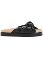 Helmut Lang Knotted Slides - Black