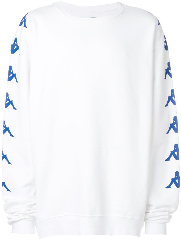 Paura Danilo Paura X Kappa Printed Oversized Sweatshirt - White