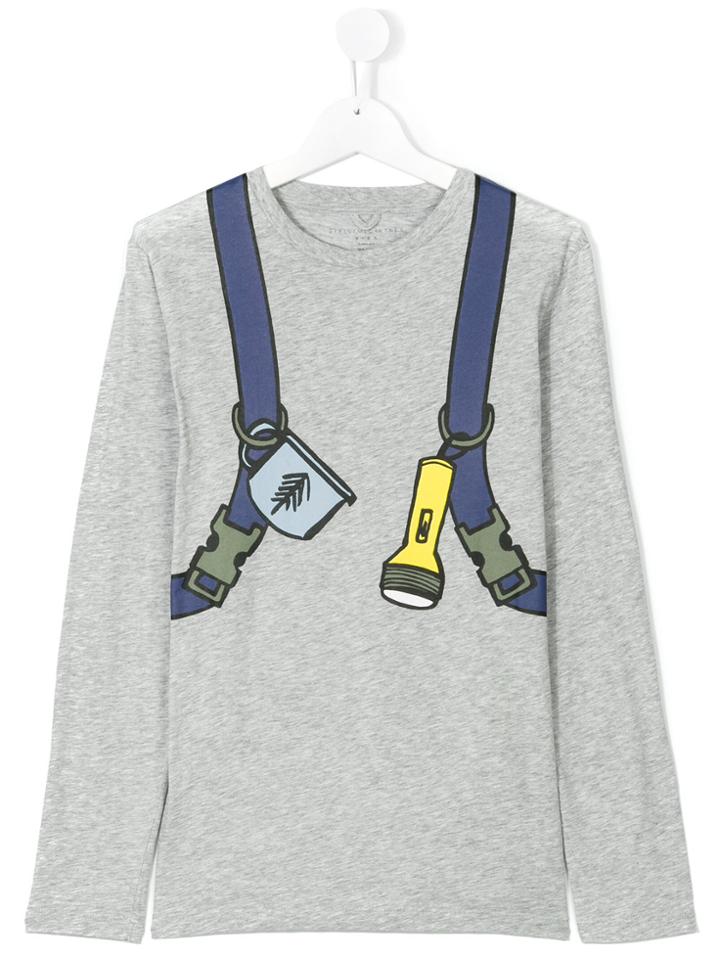 Stella Mccartney Kids Backpack Print Top - Grey