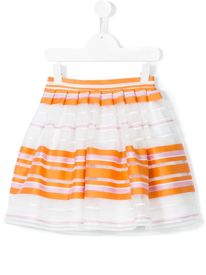 Il Gufo - Striped Skirt - Kids - Cotton/polyamide - 12 Yrs, White