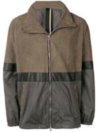 Low Brand Contrast Zipped Jacket - Neutrals