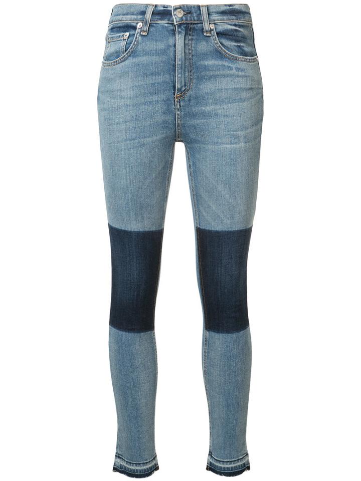 Rag & Bone /jean - Olana Cropped Skinny Jeans - Women - Cotton/polyurethane - 26, Blue, Cotton/polyurethane