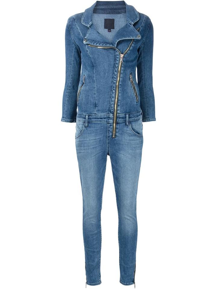 Rta Zou Zou Jumpsuit, Women's, Size: Xs, Blue, Cotton/polyester/spandex/elastane