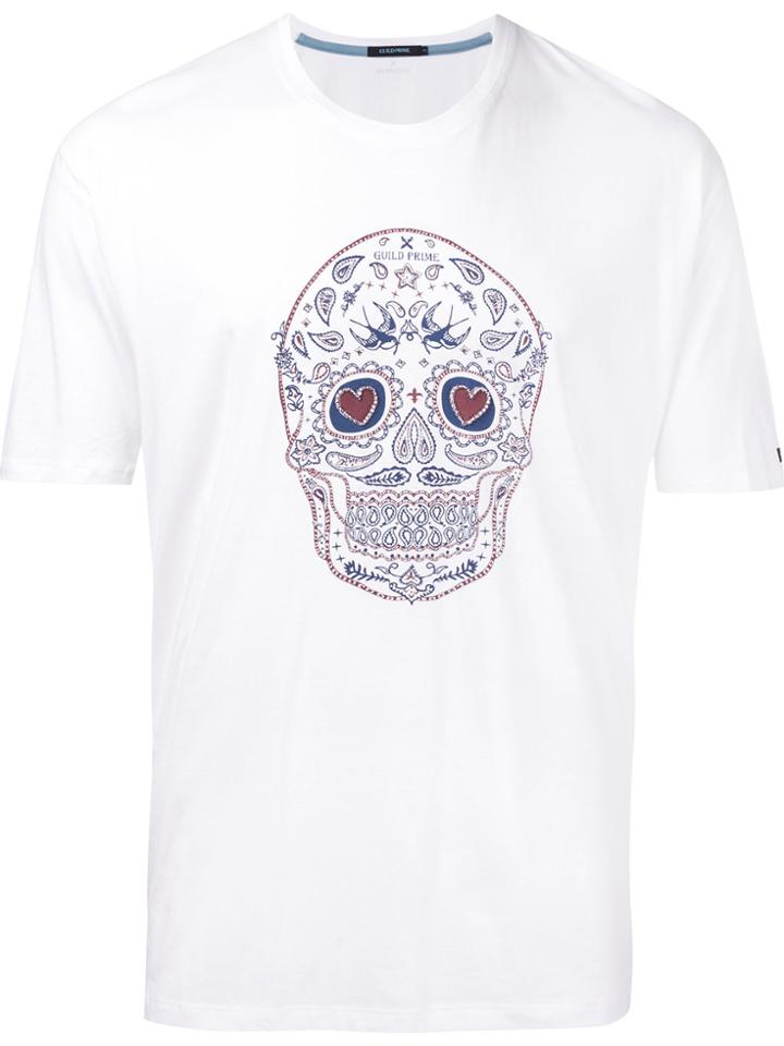 Guild Prime Skull Graphic T-shirt - White