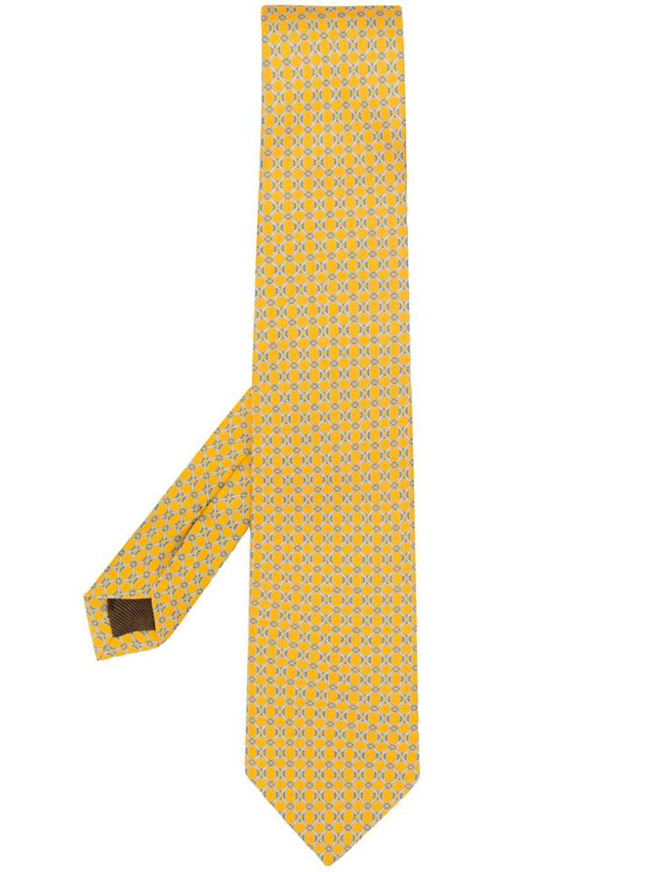 Church's Classic Embroidered Tie - Yellow