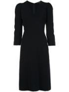 Derek Lam V Neck Dress, Women's, Size: 42, Black, Spandex/elastane/virgin Wool