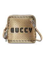Gucci Gold-tone Guccy Mini Leather Shoulder Bag - Metallic