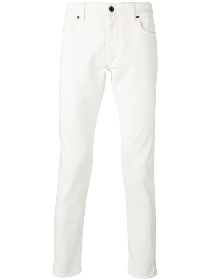 Pence - Slim Fit Jeans - Men - Cotton/spandex/elastane - 30, White, Cotton/spandex/elastane