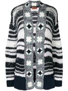 Missoni Open Front Knitted Cardigan - Blue