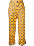 Alberto Biani Geometric Print Trousers - Yellow
