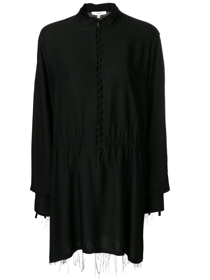 Iro Orchard Buttoned Mini Dress - Black