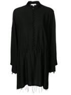 Iro Orchard Buttoned Mini Dress - Black