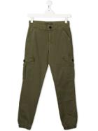 Zadig & Voltaire Kids David Cargo-style Trousers - Green