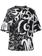 Dolce & Gabbana Salsa Print T-shirt, Men's, Size: 52, Black, Cotton