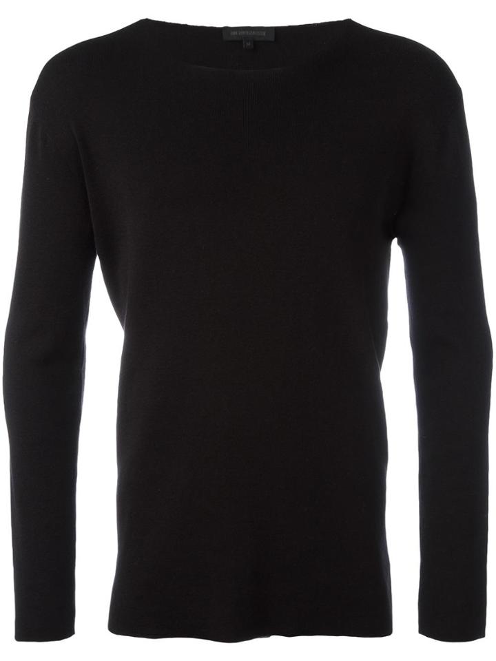 Ann Demeulemeester Grise Crew Neck Sweatshirt - Black