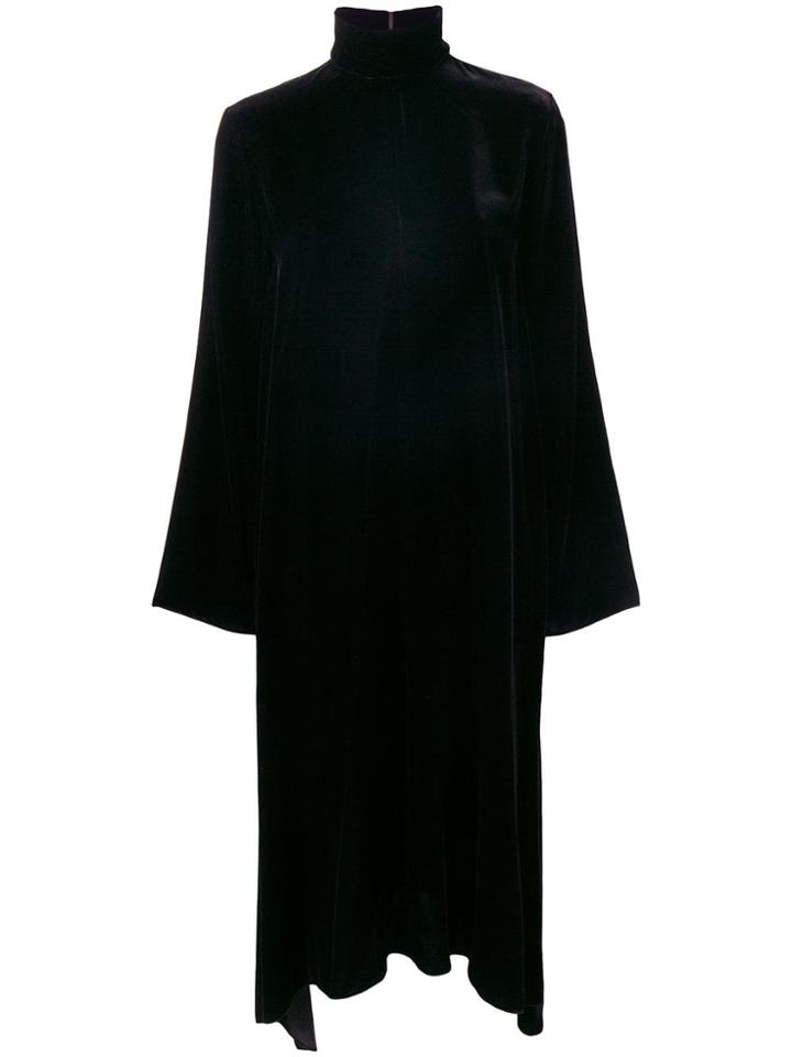 Ports 1961 Asymmetric High Neck Dress - Black
