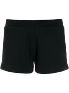 Moschino Logo Trim Shorts - Black