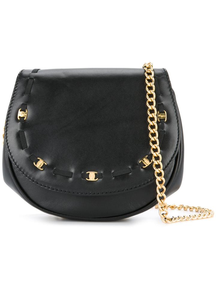 Salvatore Ferragamo Vintage Vara 2way Bag - Black