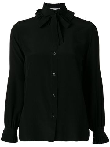 Guy Laroche Vintage Tie Collar Shirt - Black