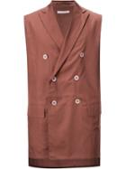 Lucio Vanotti Sleeveless Double Breasted Jacket