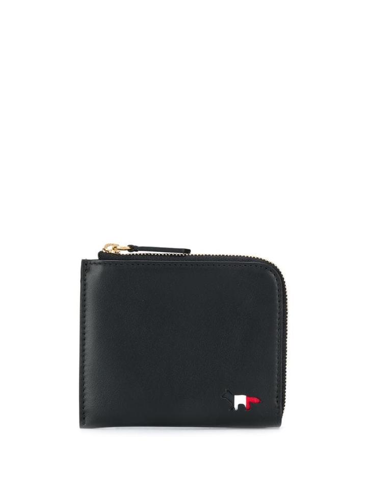 Maison Kitsuné Logo Printed Wallet - Black