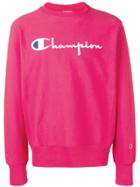 Champion Embroidered Logo Sweatshirt - Pink