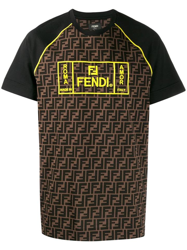 Fendi Ff Monogram T-shirt - Black