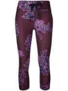 The Upside Confetti Print Fitness Capris - Pink & Purple