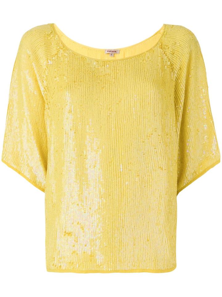 P.a.r.o.s.h. Sequinned Blouse - Yellow