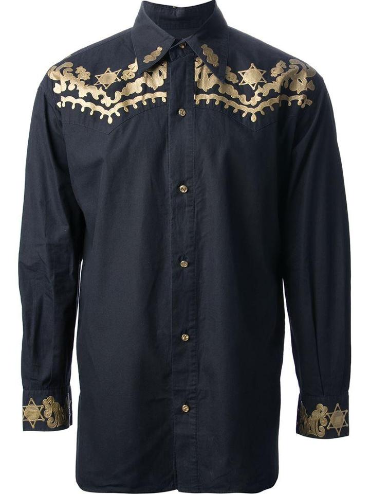 Jean Paul Gaultier Vintage Embroidered Western-style Shirt