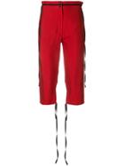 Ann Demeulemeester String Embellished Cropped Trousers - Red