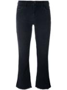 Current/elliott 'the Kick' Cropped Jeans, Women's, Size: 25, Black, Cotton/spandex/elastane