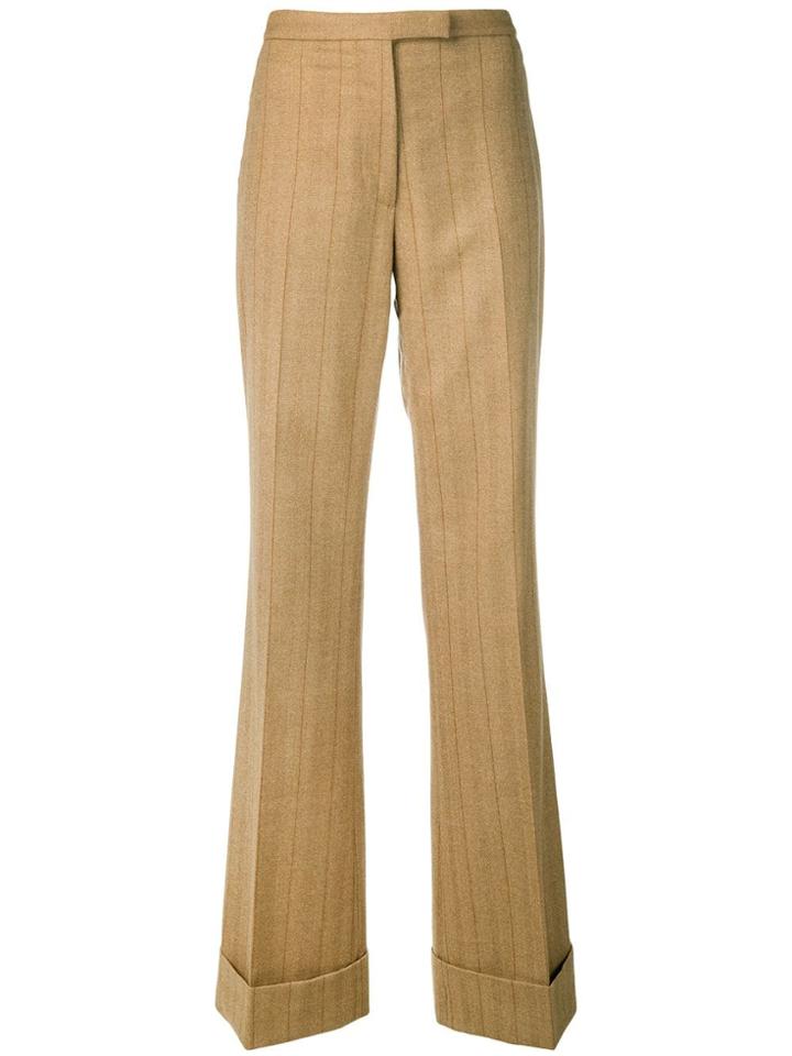 Gianfranco Ferre Vintage 1990 Pinstriped Trousers - Neutrals