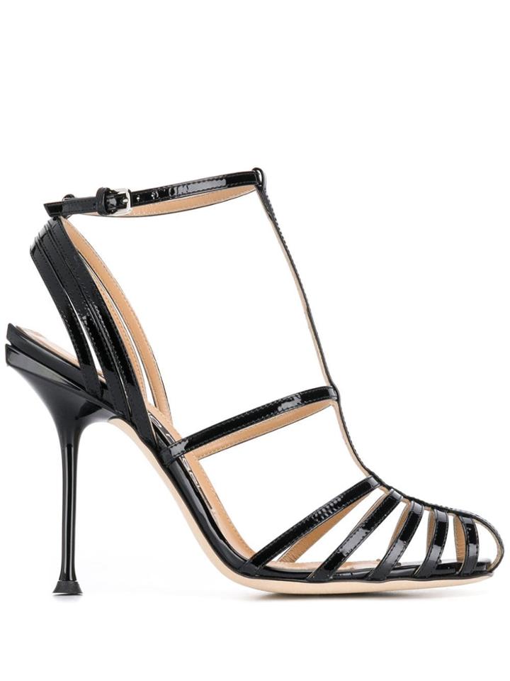 Sergio Rossi Milano Banded Sandals - Black
