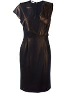 Emanuel Ungaro Lace Detailing Metallic Dress, Women's, Size: 46, Black, Viscose/polyamide/polyester/spandex/elastane