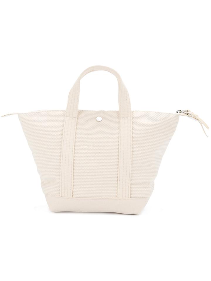 Cabas Mini Bowlerbag Tote - White