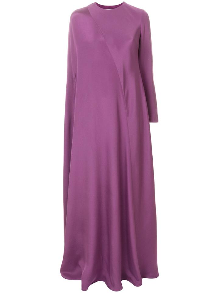 Valentino One-sleeve Evening Dress - Pink & Purple