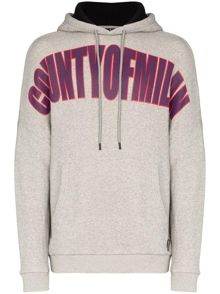 Marcelo Burlon County Of Milan County Over Hoodie - Grey