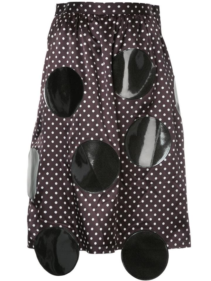 Junya Watanabe Comme Des Garçons Pre-owned Appliquéd Polka-dot Skirt -