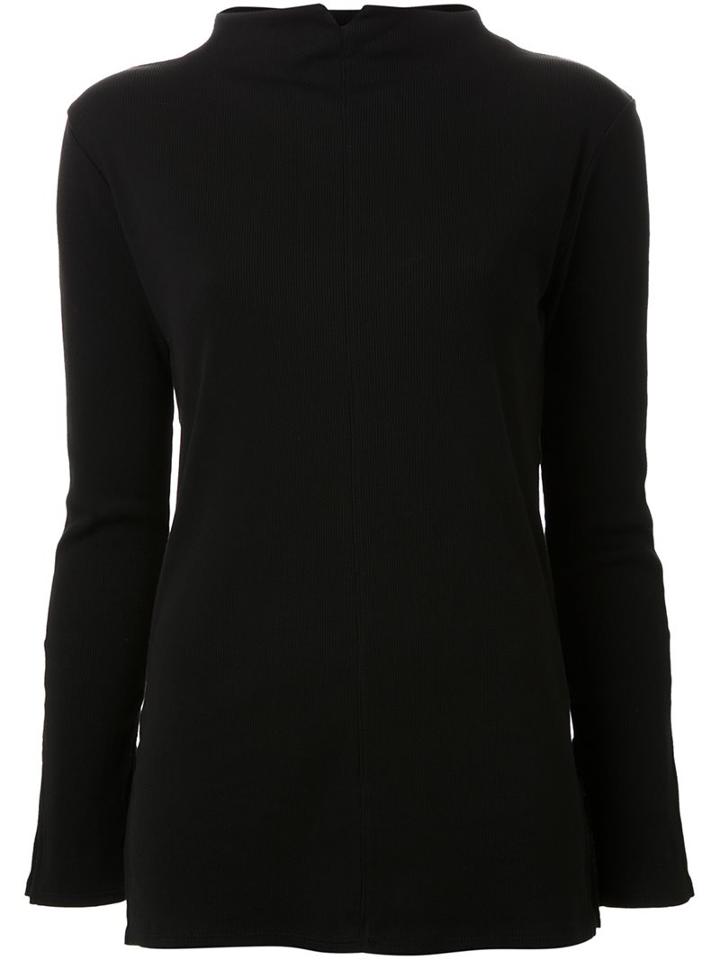 Pearl Long Slit Sleeves Blouse