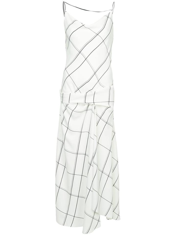 Bianca Spender Check Florina Dress - White