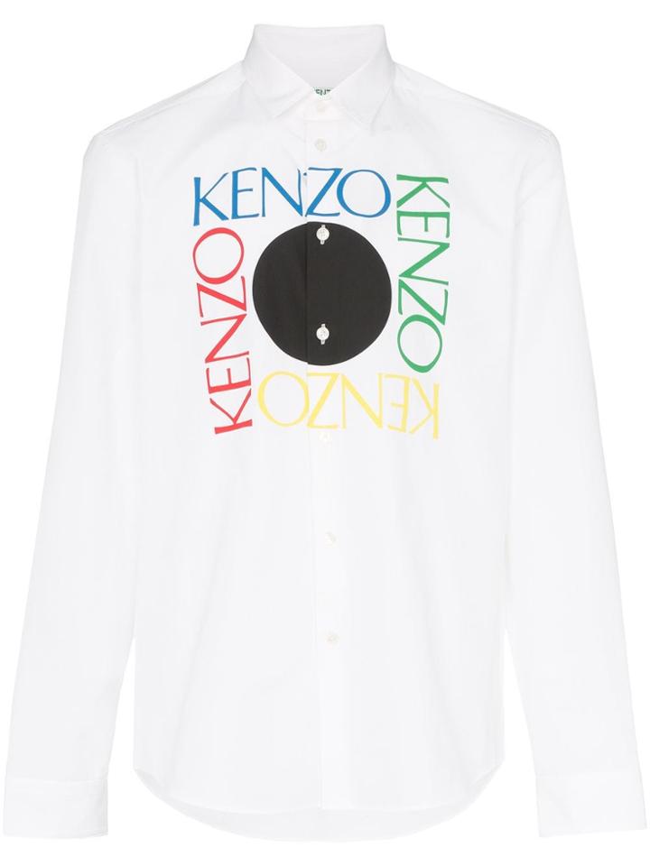 Kenzo Logo Print Shirt - White